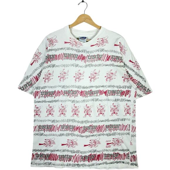 Vintage University Of Nevada Las Vegas Runnin' Rebels AOP Tee XL - Picture 1 of 7